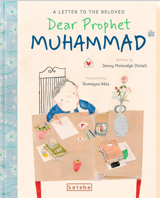 Child writing a letter to Propher Muhammad