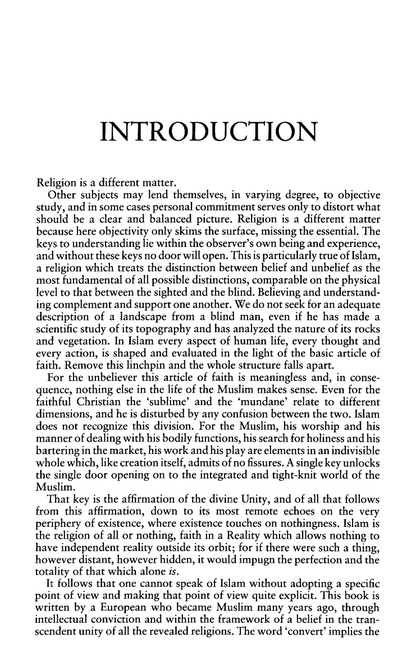 Islam and the Destiny of Man