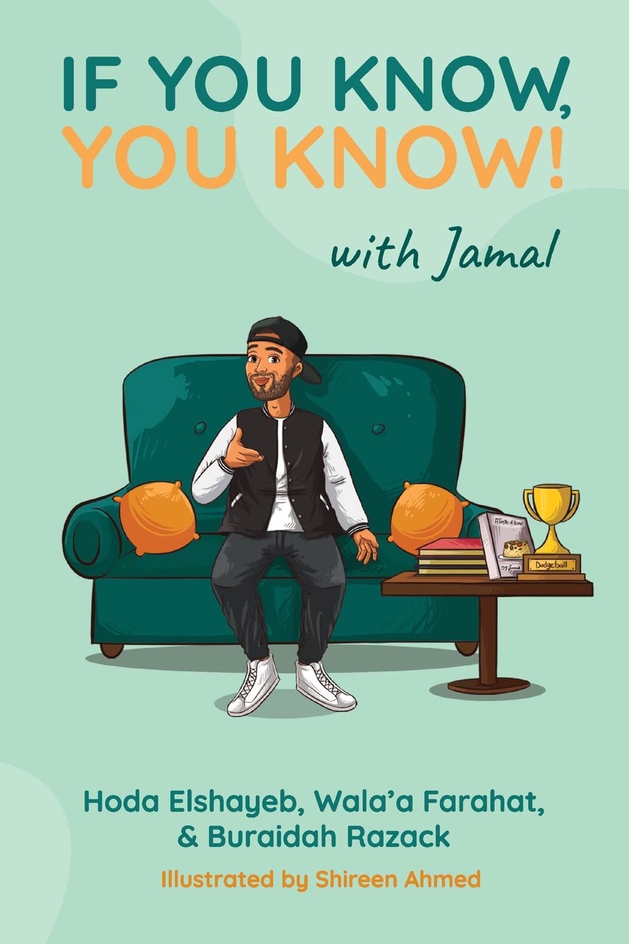 Book cover of 'If You Know, You Know!' with a character sitting on a green couch.