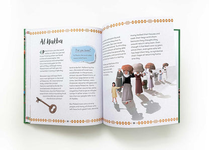 Open book explaining Al Nakba