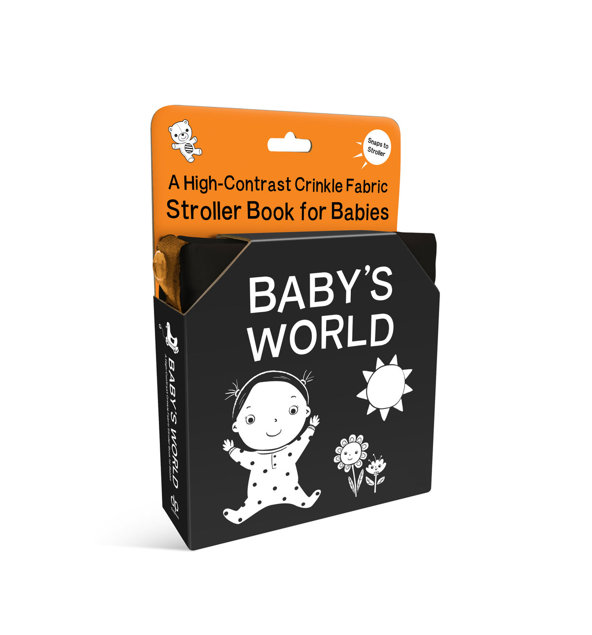 Baby's World: A High-Contrast Crinkle Fabric Stroller Book for Babies