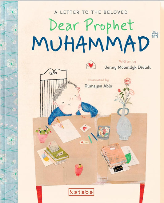 Child writing a letter to Propher Muhammad