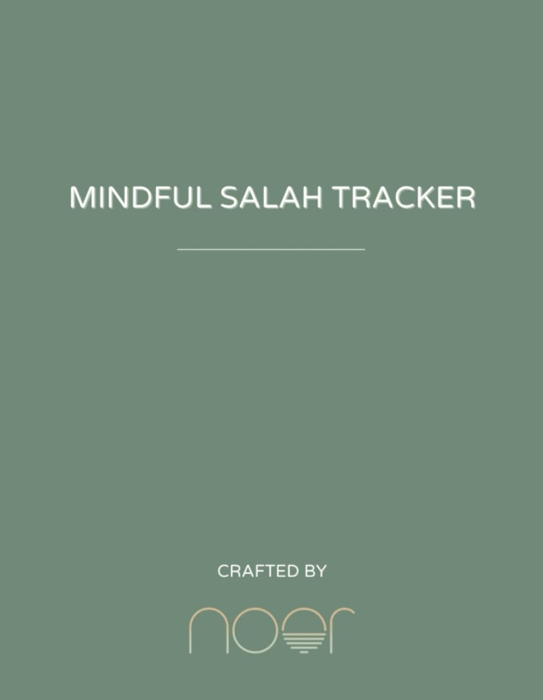 Mindful Salah Tracker