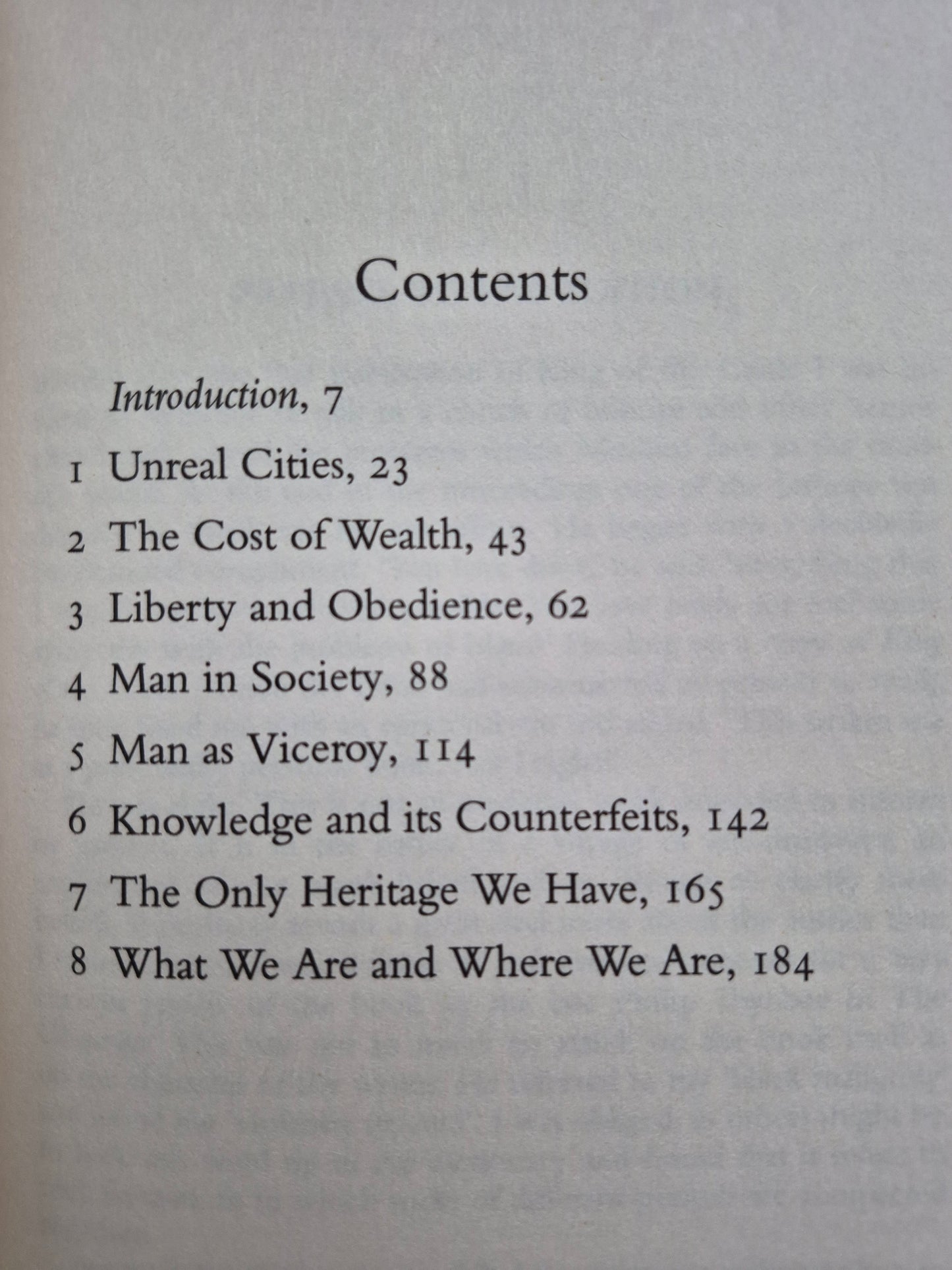 Table of Contents for the book "King of the Castle"