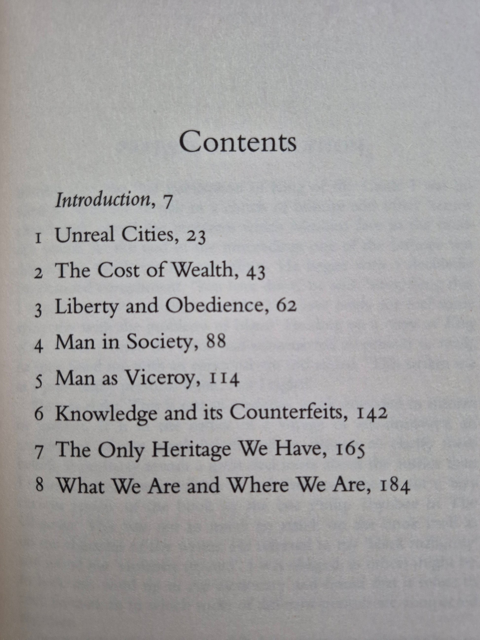 Table of Contents for the book "King of the Castle"