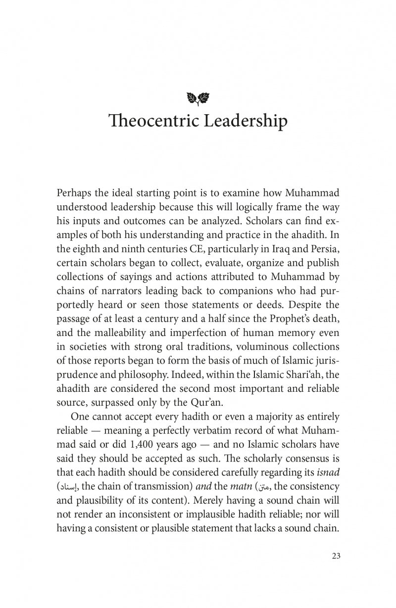 The Leadership of Muhammad (SAW)